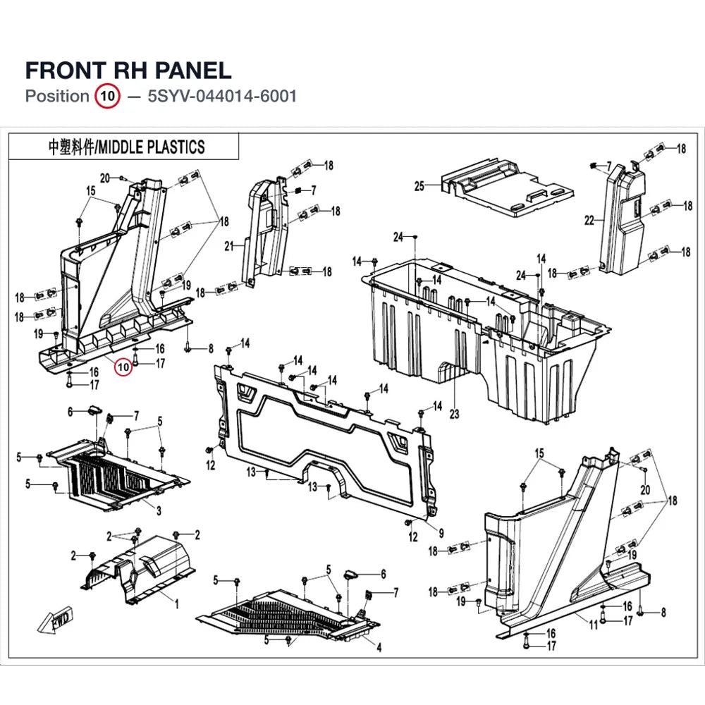 FRONT RH PANEL product image