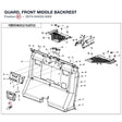 GUARD, FRONT MIDDLE BACKREST product image