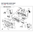 CUP HOLDER, BACK SEAT product image