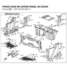 FRONT ROW RH UPPER PANEL product image