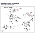 MIDDLE SPACER, SWING ARM product image