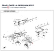 REAR LOWER LH SWING ARM ASSY product image