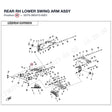 REAR RH LOWER SWING ARM ASSY product image