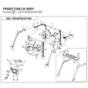 FRONT CAB LH ASSY product image