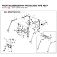 FRONT PASSENGER RH PROTECTING PIPE ASSY product image