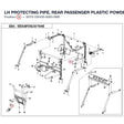 LH PROTECTING PIPE, REAR PASSENGER product image