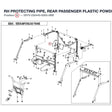 RH PROTECTING PIPE, REAR PASSENGER product image