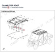 CLAMP, TOP ROOF product image