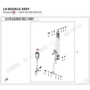 LH BUCKLE ASSY product image