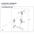 LH SEAT BELT, PASSENGER product image