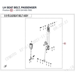 LH SEAT BELT, PASSENGER product image