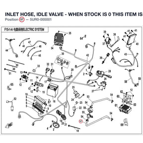 INLET HOSE, IDLE VALVE - WHEN STOCK IS 0 THIS ITEM IS NO LONGER AVAILABLE product image