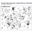OUTLET HOSE, IDLE VALVE - WHEN STOCK IS 0 THIS ITEM IS NO LONGER AVAILABLE product image