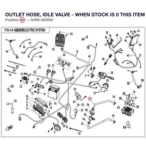 OUTLET HOSE, IDLE VALVE - WHEN STOCK IS 0 THIS ITEM IS NO LONGER AVAILABLE product image