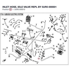INLET HOSE, IDLE VALVE REPL BY 5UR0-000001 product image