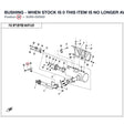 BUSHING - WHEN STOCK IS 0 THIS ITEM IS NO LONGER AVAILABLE product image