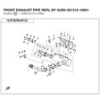 FRONT EXHAUST PIPE REPL BY 5UR0-021310-10001 product image