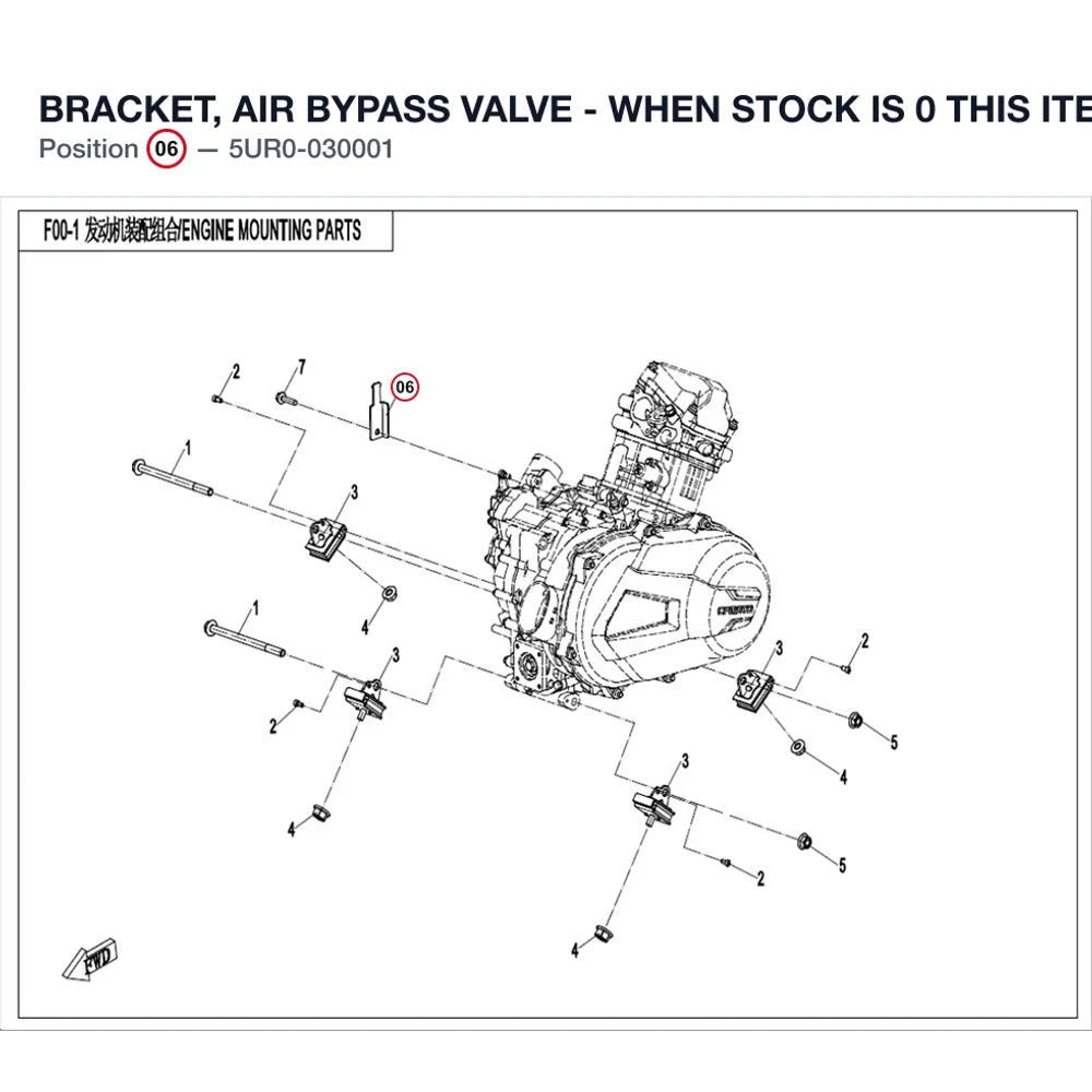 BRACKET, AIR BYPASS VALVE - WHEN STOCK IS 0 THIS ITEM IS NO LONGER AVAILABLE product image