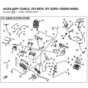AUXILIARY CABLE, EFI REPL BY 5UR0-150200-00002 product image