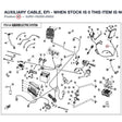 AUXILIARY CABLE, EFI - WHEN STOCK IS 0 THIS ITEM IS NO LONGER AVAILABLE product image