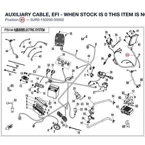 AUXILIARY CABLE, EFI - WHEN STOCK IS 0 THIS ITEM IS NO LONGER AVAILABLE product image