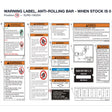 WARNING LABEL, ANTI-ROLLING BAR - WHEN STOCK IS 0 THIS ITEM IS NO LONGER AVAILABLE product image