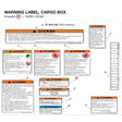WARNING LABEL, CARGO BOX product image