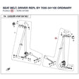 SEAT BELT, DRIVER REPL BY 7030-341100 product image