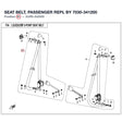SEAT BELT, PASSENGER REPL BY 7030-341200 product image