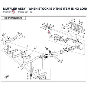MUFFLER ASSY - WHEN STOCK IS 0 THIS ITEM IS NO LONGER AVAILABLE product image