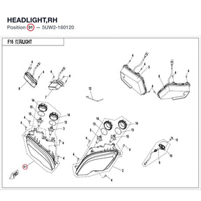 HEADLIGHT,RH product image