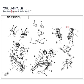 TAIL LIGHT, LH product image