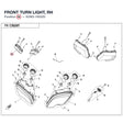 FRONT TURN LIGHT, RH product image