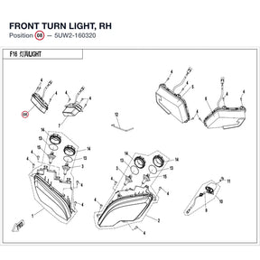 FRONT TURN LIGHT, RH product image