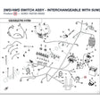 2WD/4WD SWITCH ASSY - INTERCHANGEABLE WITH  5UW2-160700-00001 product image