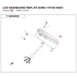 LCD DASHBOARD REPL BY 5UW2-170100-00001 product image