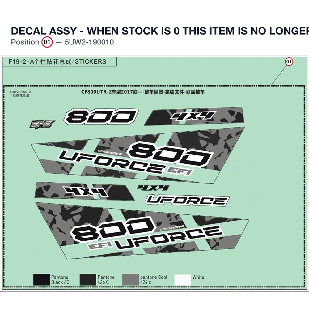 DECAL ASSY - WHEN STOCK IS 0 THIS ITEM IS NO LONGER AVAILABLE product image