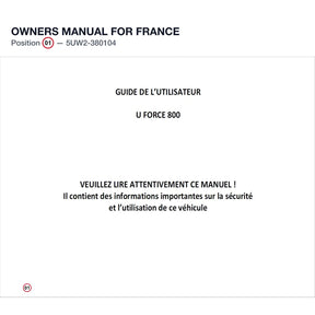 OWNERS MANUAL product image