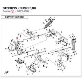 STEERING KNUCKLE,RH product image