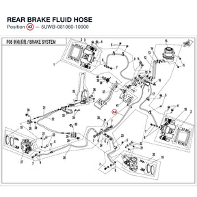 REAR BRAKE FLUID HOSE product image