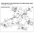 REAR BRAKE FLUID HOSE REPL BY 5UWB-081060-10000 product image