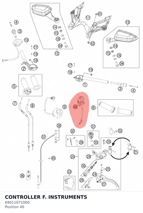 Diagram preview: CONTROLLER F. INSTRUMENTS (69011071000)