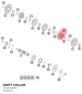 Diagram preview: SHIFT COLLAR (78933018000)