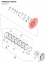 Diagram preview: PRESSURE PLATE (90232103000)