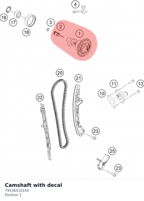Diagram preview: Camshaft with decal (79536510144)