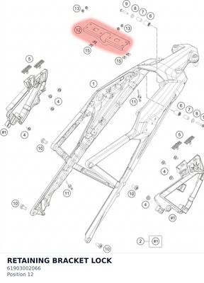 Diagram preview: RETAINING BRACKET LOCK (61903002066)