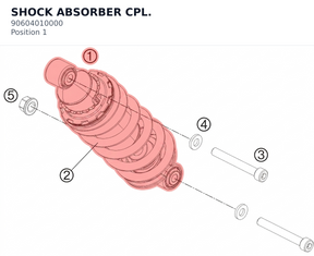 Diagram preview: SHOCK ABSORBER CPL. (90604010000)