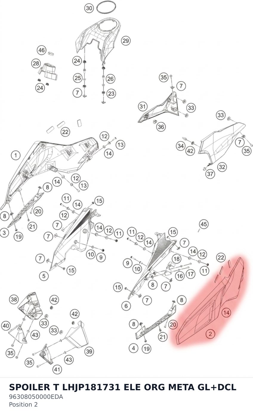 Diagram preview: SPOILER T LHJP181731 ELE ORG META GL+DCL (96308050000EDA)