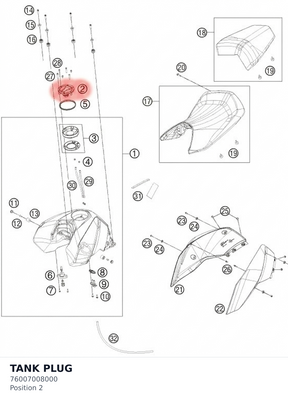 Diagram preview: TANK PLUG (76007008000)