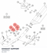 Diagram preview: EXHAUST SUPPORT (76505007027)